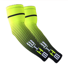 Breathable stretch sports arm sleeves in assorted colors - additional view