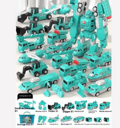 MagnaBuild Engineering Vehicle Set – 35 Pieces