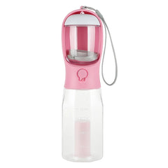 Portable Dog Water Bottle & Waste Bag Dispenser