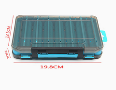 HYNQORA Dual-Sided 14-Compartment Fishing Tackle Box