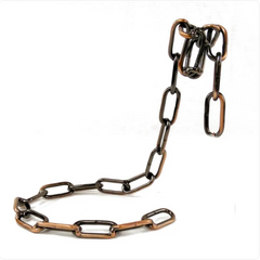 Suspended Metal Chain Wine Bottle Holder