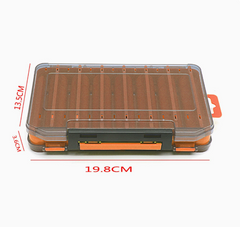 HYNQORA Dual-Sided 14-Compartment Fishing Tackle Box