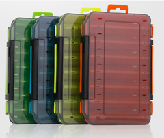 HYNQORA Dual-Sided 14-Compartment Fishing Tackle Box