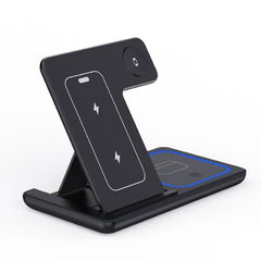 3-in-1 Foldable Wireless Charging Station with LED Light