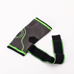Knitted basketball arm sleeve in black or fluorescent green - additional view