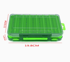 HYNQORA Dual-Sided 14-Compartment Fishing Tackle Box