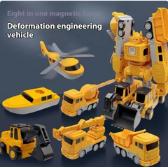 MagnaBuild Engineering Vehicle Set – 35 Pieces