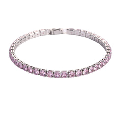 HYNQORA Micro Zircon Tennis Bracelet – Gold & Platinum-Tone