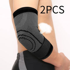 Knitted basketball arm sleeve in black or fluorescent green - additional view
