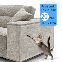 20-Piece Clear Cat Scratch Furniture Protector