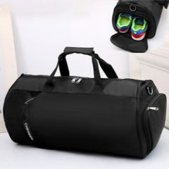 Large cylinder sports training bag with shoulder strap - additional view