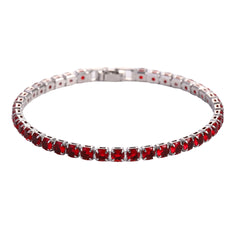HYNQORA Micro Zircon Tennis Bracelet – Gold & Platinum-Tone