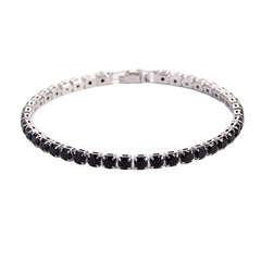 HYNQORA Micro Zircon Tennis Bracelet – Gold & Platinum-Tone