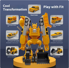 MagnaBuild Engineering Vehicle Set – 35 Pieces