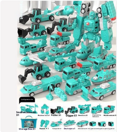 MagnaBuild Engineering Vehicle Set – 35 Pieces