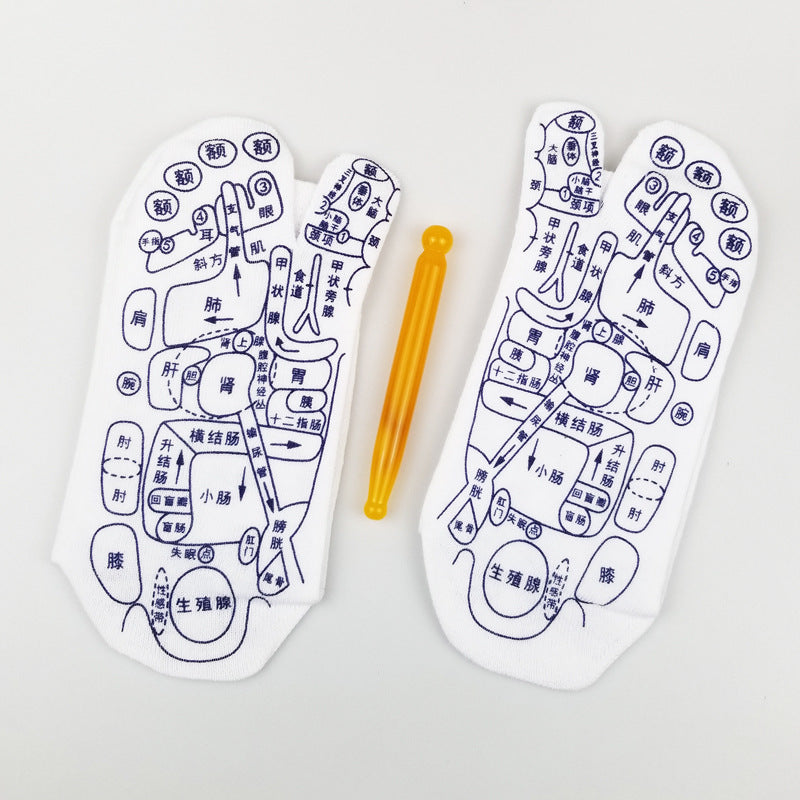 Reflexology Socks with Massage Tool (One Set)