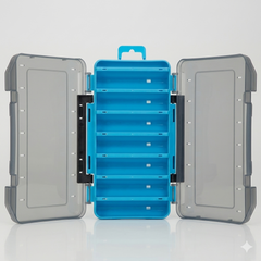 HYNQORA Dual-Sided 14-Compartment Fishing Tackle Box