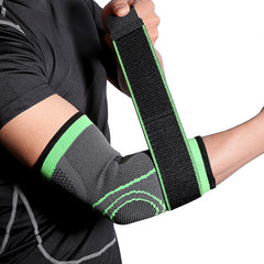 Knitted basketball arm sleeve in black or fluorescent green