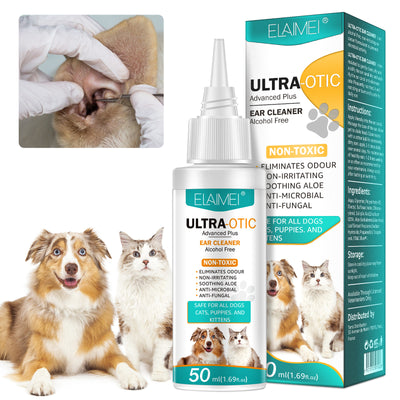 ELAIMEI Ultra-Otic Pet Ear Cleaner for Dogs & Cats – 50 mL