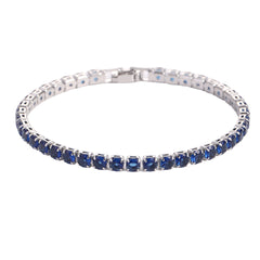HYNQORA Micro Zircon Tennis Bracelet – Gold & Platinum-Tone