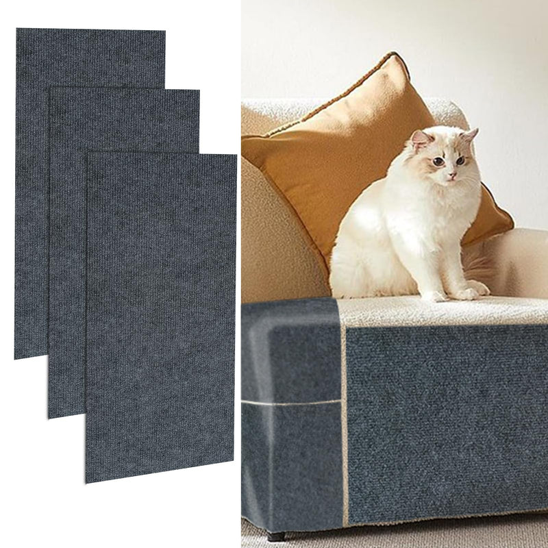 3-Pack Trimmable Self-Adhesive Cat Scratching Mats